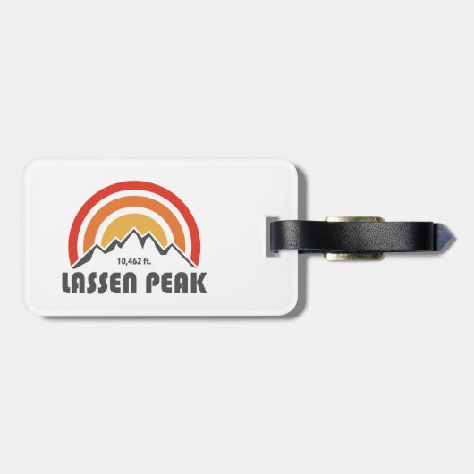 Lassen Peak Bagagelabel (Achterkant horizontaal)
