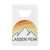 Lassen Peak California Retro Creditkaart Flessenopener (Achterkant)