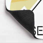 Lassen Peak California Retro Muismat (Hoek)