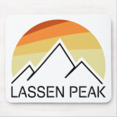 Lassen Peak California Retro Muismat (Voorkant)