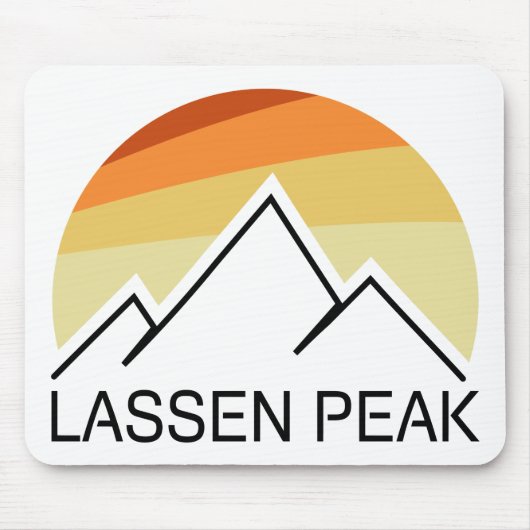 Lassen Peak California Retro Muismat (Voorkant)