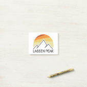 Lassen Peak California Retro Post-it® Notes (Op bureau)