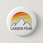 Lassen Peak California Retro Ronde Button 5,7 Cm (Voorkant)