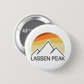 Lassen Peak California Retro Ronde Button 5,7 Cm (Voorkant /achterkant)
