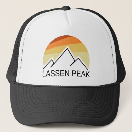Lassen Peak California Retro Trucker Pet (Voorkant)