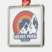 Lassen Peak California Sun Eagle Metalen Ornament (Links)