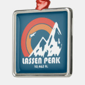 Lassen Peak California Sun Eagle Metalen Ornament (Links)