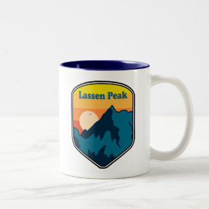 Lassen Peak California Sunrise Tweekleurige Koffiemok