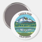 Lassen Peak, Californië Magneet (Voorkant / Achterkant)