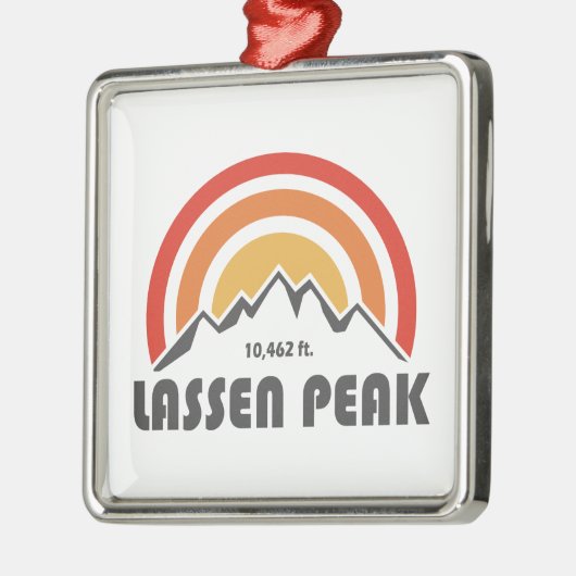 Lassen Peak Metalen Ornament (Links)