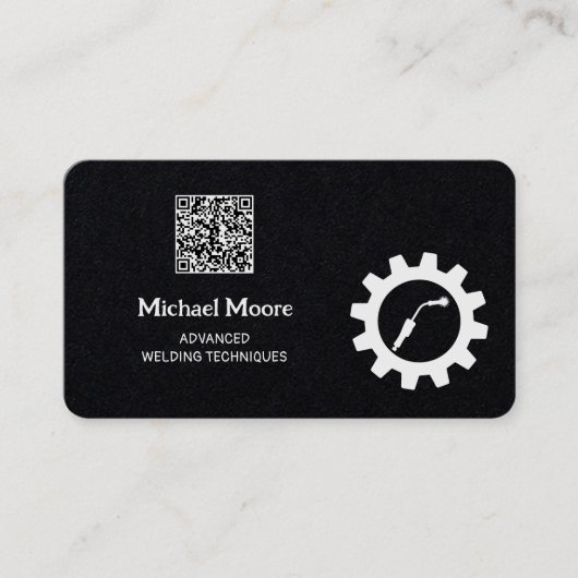 Lassen Premium aangepaste QR-code Visitekaartje (Voorkant)