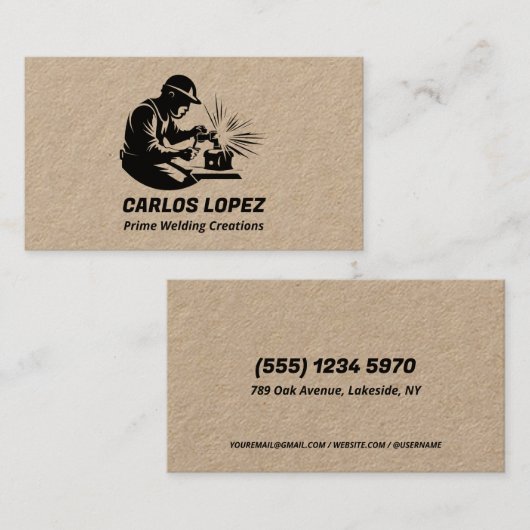 Lassen Professioneel Visitekaartje (Voorkant / Achterkant)