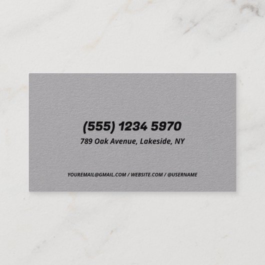 Lassen Professioneel Visitekaartje (Achterkant)