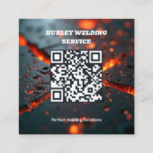 Lassen QR Vierkante Visitekaartje (Voorkant)