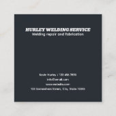 Lassen QR Vierkante Visitekaartje (Achterkant)