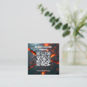 Lassen QR Vierkante Visitekaartje (Staand voorkant)