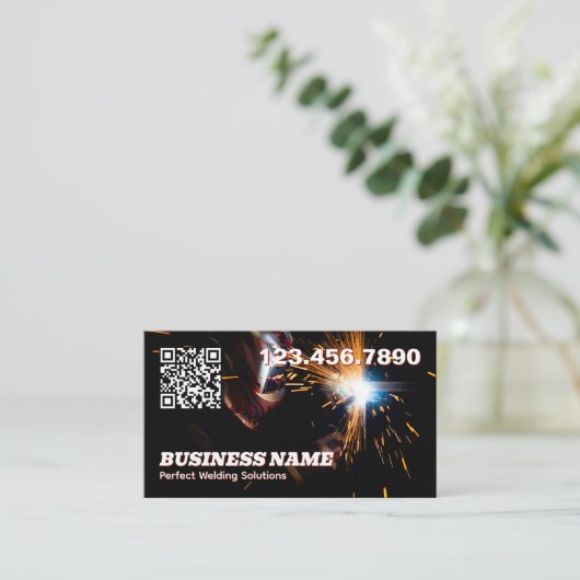 Lassen QR Visitekaartje (Staand voorkant)