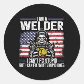 Lassen Ronde Sticker (Voorkant)