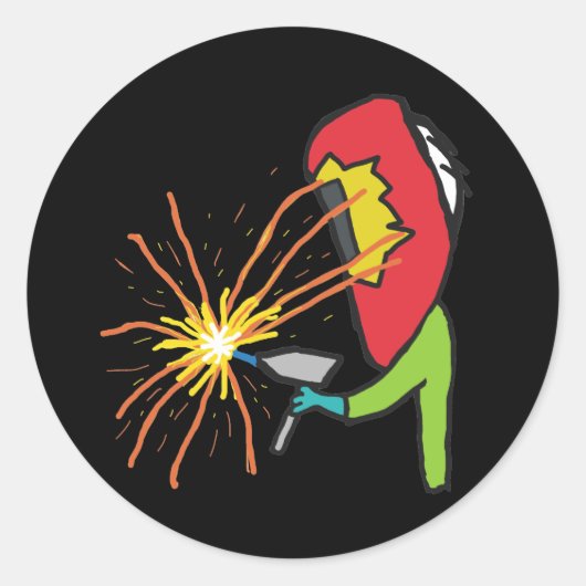 Lassen Ronde Sticker (Voorkant)