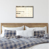 Lassen symbolen kennis geschenken voor lasser canvas afdruk (Insitu (Slaapkamer))