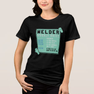 Lassen - Tarief lasser per uur Tri-Blend Shirt