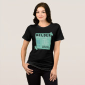 Lassen - Tarief lasser per uur Tri-Blend Shirt (Voorkant volledig)