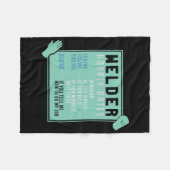 Lassen - uurtarieven voor lassen fleece deken (Voorkant (Horizontaal))