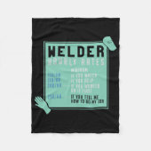 Lassen - uurtarieven voor lassen fleece deken (Voorkant)