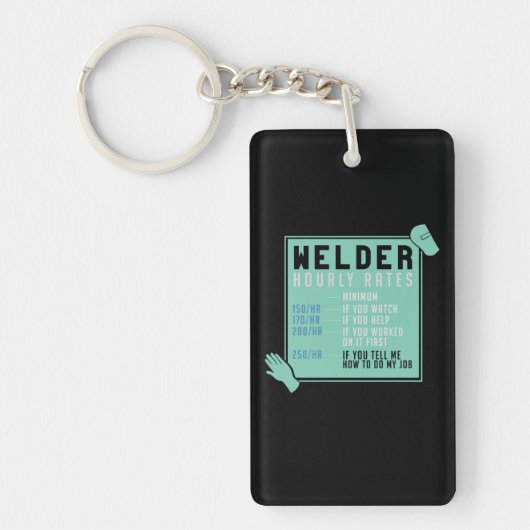 Lassen - uurtarieven voor lassen sleutelhanger (Voorkant)