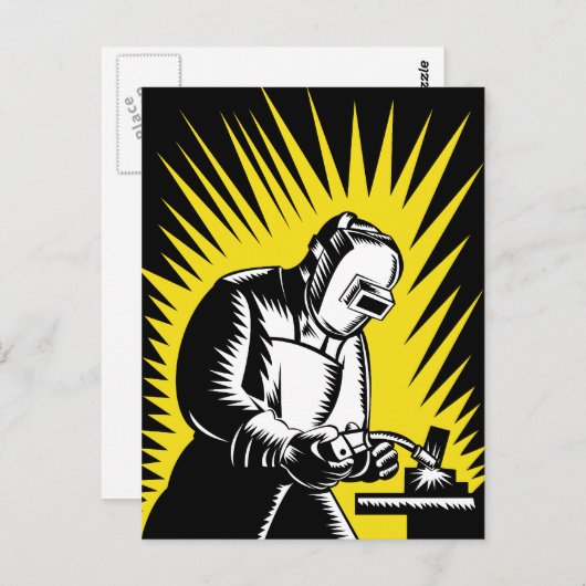 lassen van lasers briefkaart (Voorkant / Achterkant)