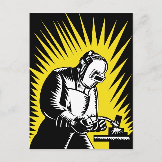 lassen van lasers briefkaart (Voorkant)