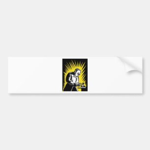 lassen van lasers bumpersticker