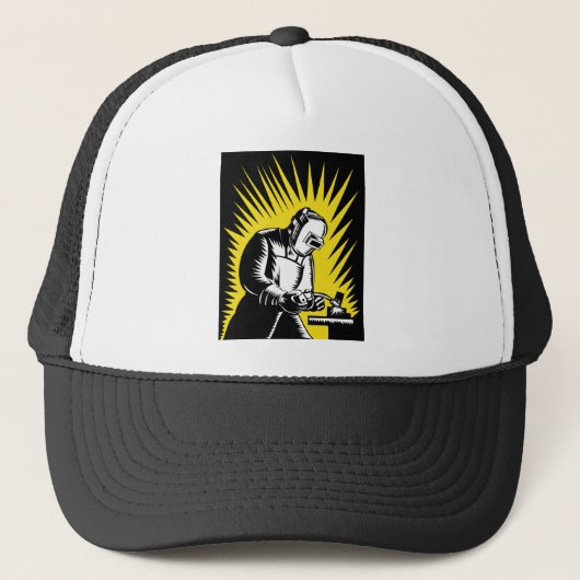 lassen van lasers trucker pet (Voorkant)