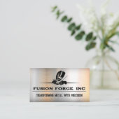 lassen van metaalbewerker | Metalen achtergrond Visitekaartje (Staand voorkant)