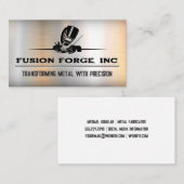 lassen van metaalbewerker | Metalen achtergrond Visitekaartje (Voorkant / Achterkant)