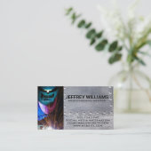 lassen van metaalbewerker | metalen klinknagels |  visitekaartje (Staand voorkant)