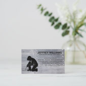 lassen van metaalbewerker | stalen klinknagels visitekaartje (Staand voorkant)