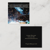 Lassen van metaalfabricage vierkante visitekaartje (Voorkant / Achterkant)