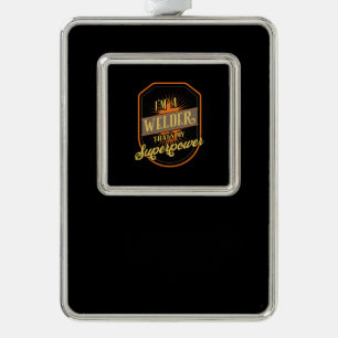 Lassen Verzilverd Omlijst Ornament