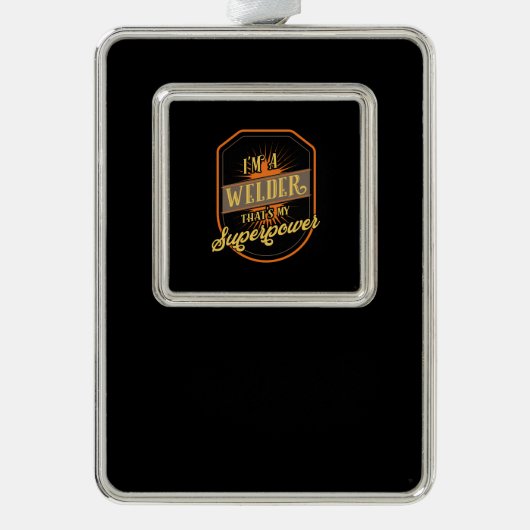 Lassen Verzilverd Omlijst Ornament (Voorkant)