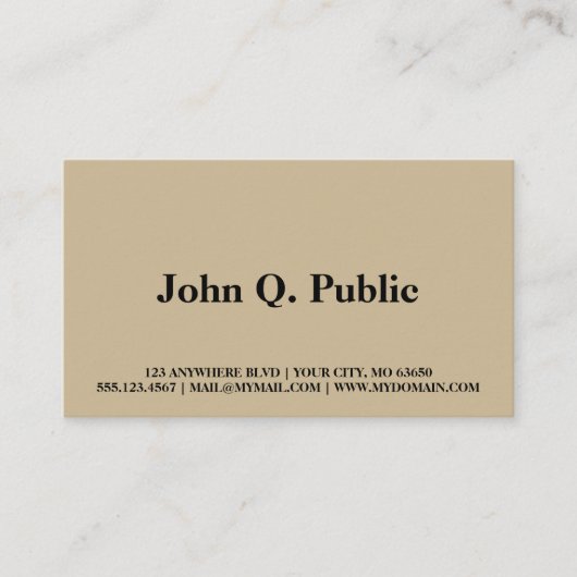 Lassen Visitekaartje (Voorkant)