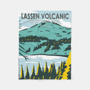 Lassen Volcanic National Park California  Fleece Deken