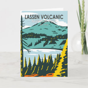 Lassen Volcanic National Park California  Kaart