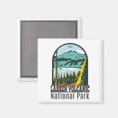 Lassen Volcanic National Park California  Magneet (Voorkant / Achterkant)