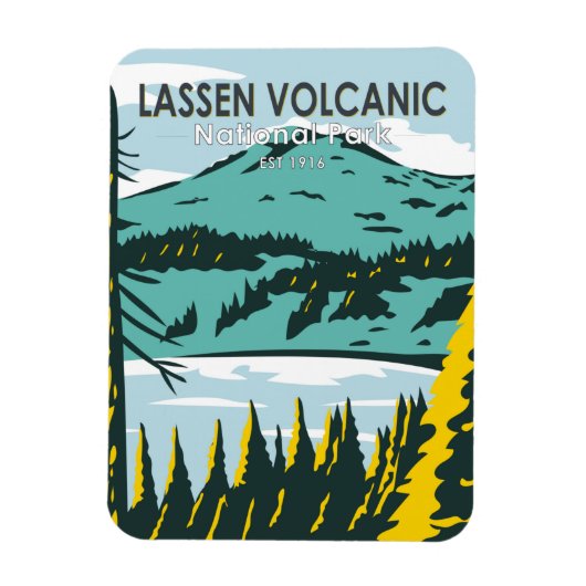 Lassen Volcanic National Park California  Magneet (Verticaal)