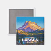 Lassen Volcanic National Park California Magneet (Voorkant / Achterkant)