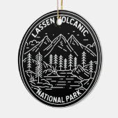 Lassen Volcanic National Park California Monoline Keramisch Ornament (Links)
