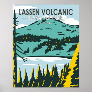 Lassen Volcanic National Park California  Poster
