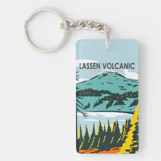Lassen Volcanic National Park California  Sleutelhanger (Voorkant)