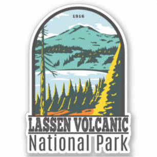Lassen Volcanic National Park California  Sticker